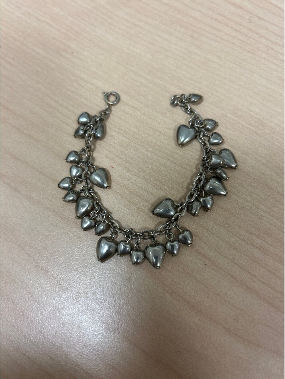 Tiny Puffy Hearts Charm Cha Cha Bracelet